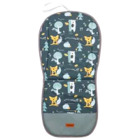 Матрасик для коляски Sensillo Wafel Хлопок, полиэстер , Полиэстер/ Животные/ Синий