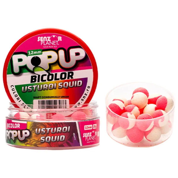 Boilies Senzor Planet Pop-Up Bicolor Squid/ 0.025 kg/ 12 mm photo 1 Boilies Senzor Planet Pop-Up Bicolor Squid/ 0.025 kg/ 12 mm photo 1