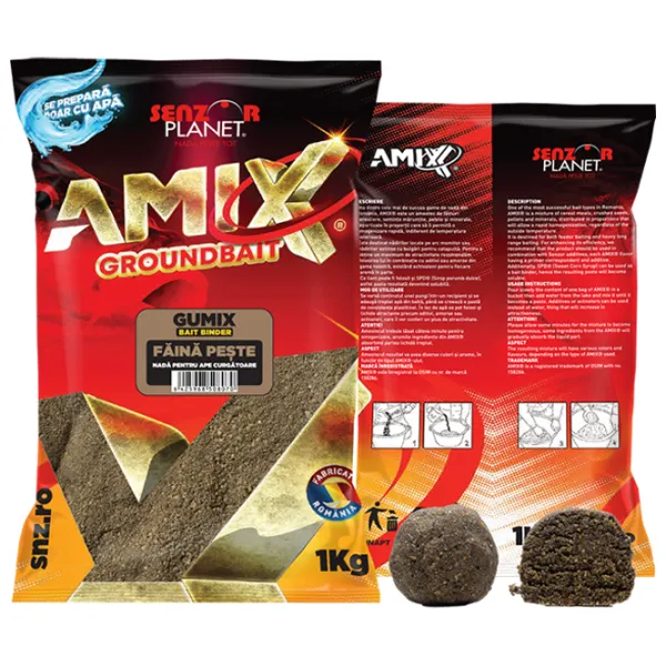Прикормка Senzor Planet AMIX GUMIX Bait Binder Рыбная мука/ 1 кг photo 1