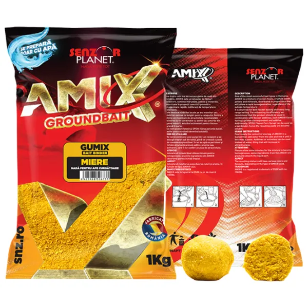 Nadă Senzor Planet AMIX GUMIX Bait Binder Honey/ 1 kg photo 1 Nadă Senzor Planet AMIX GUMIX Bait Binder Honey/ 1 kg photo 1