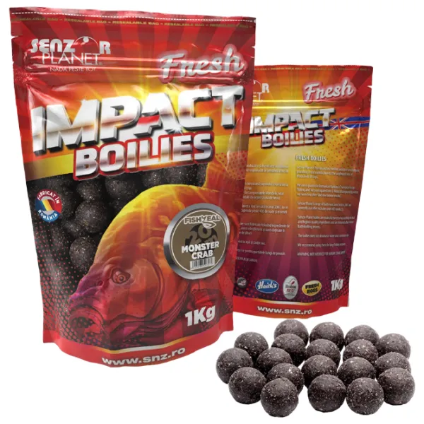 Бойлы Senzor Planet IMPACT Boilies Краб-монстр/ 1 кг/ 20 мм photo 1 Бойлы Senzor Planet IMPACT Boilies Краб-монстр/ 1 кг/ 20 мм photo 1