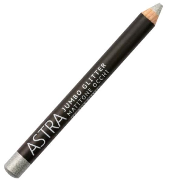 Карандаш для глаз Astra Jumbo Glitter White Sheen photo 1 Карандаш для глаз Astra Jumbo Glitter White Sheen photo 1