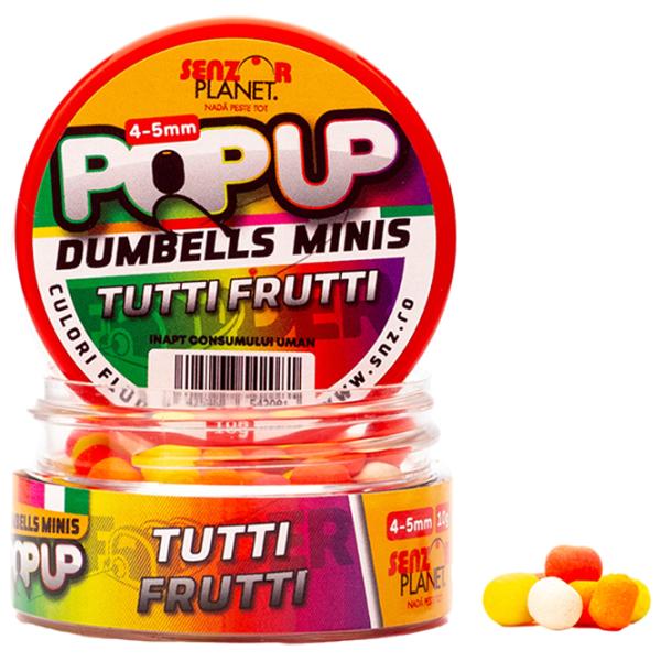 Бойлы Senzor Planet Pop-Up Dumbells Minis Tutti Frutti/ 0.01 кг/ 4 мм photo 1 Бойлы Senzor Planet Pop-Up Dumbells Minis Tutti Frutti/ 0.01 кг/ 4 мм photo 1