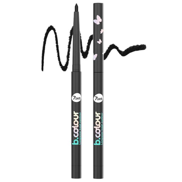 Подводка для глаз 7DAYS B.COLOUR Eyeliner Black photo 1
