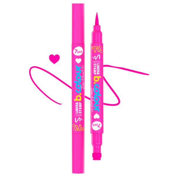 Lainer pentru ochi 7DAYS B.COLOUR Liner & stamp 2 ml/ Rose Heart photo 1