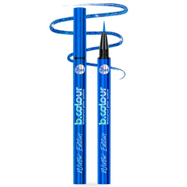 Подводка для глаз 7DAYS B.COLOUR WE Eyeliner 2 мл/ Blue photo 1