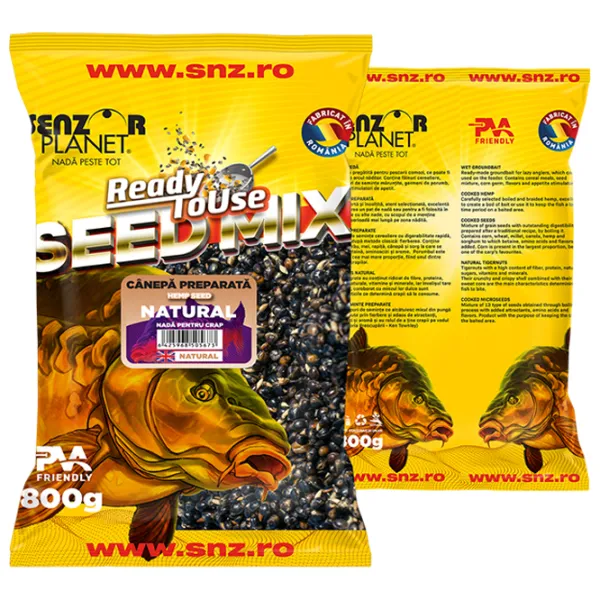 Вареная конопля Senzor Planet Ready To Use Seed Mix Натуральная/ 0.8 кг photo 1