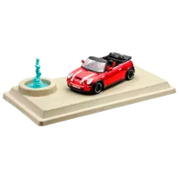 Машинка Bburago Cooper S Cabrio 18-44006 Черный Красный