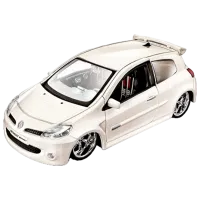 Машинка Bburago Renault Clio Sport 18-45023 Черный Белый