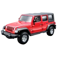 Mașină Bburago Street Fire-Jeep Wrangler 18-45121 Black Red