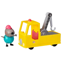 Грузовик Hasbro Peppa Pig Granddad Dog's Tow Truck F9519 Серый Желтый