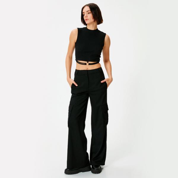 Майка для женщин Koton 4SAL30027IK L/ Черный photo 5 Майка для женщин Koton 4SAL30027IK L/ Черный photo 5