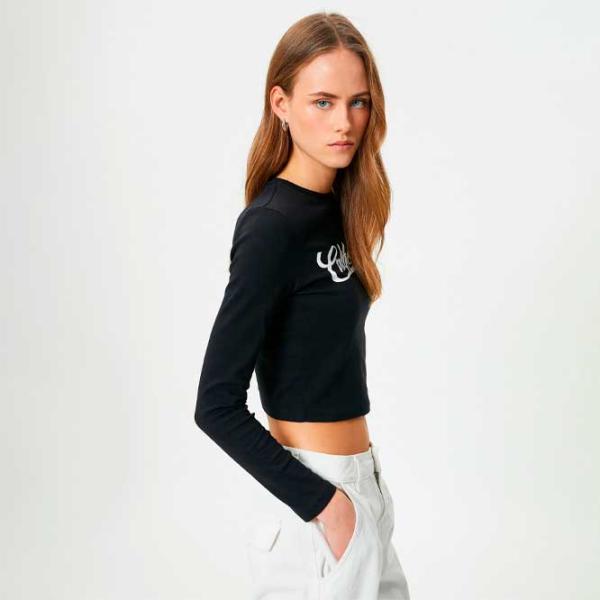 Tricou pentru femei Koton 4SAK50278EK 96% Poliester/ Black photo 2