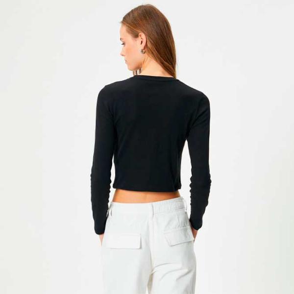 Tricou pentru femei Koton 4SAK50278EK 96% Poliester/ Black photo 4 Tricou pentru femei Koton 4SAK50278EK 96% Poliester/ Black photo 4