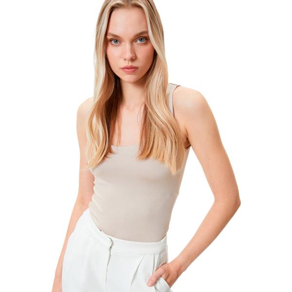 Maiou pentru femei Koton 4SAK10013EK S/ Beige photo 4