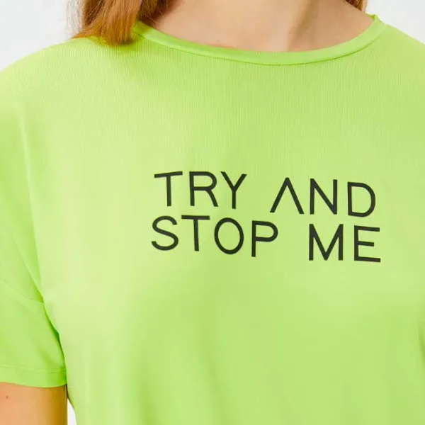 Футболка для женщин Koton 4SAK10003NK 88% полиамид, 12% эластан/ Желтый photo 5