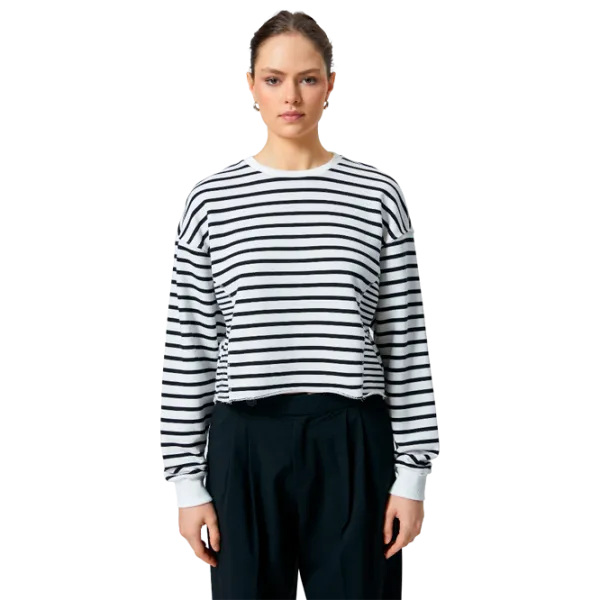 Футболка для женщин Koton 4SAK50260EK 33% хлопок/ Белый photo 1