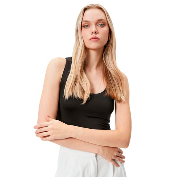 Maiou pentru femei Koton 4SAK10013EK M/ Black photo 4 Maiou pentru femei Koton 4SAK10013EK M/ Black photo 4