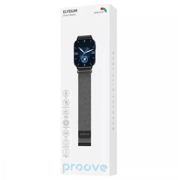 Ceas inteligent Proove Elysium 2.04"/ Black - Black photo 4