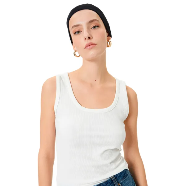 Maiou pentru femei Koton 4SAK10003EK XL/ White photo 4