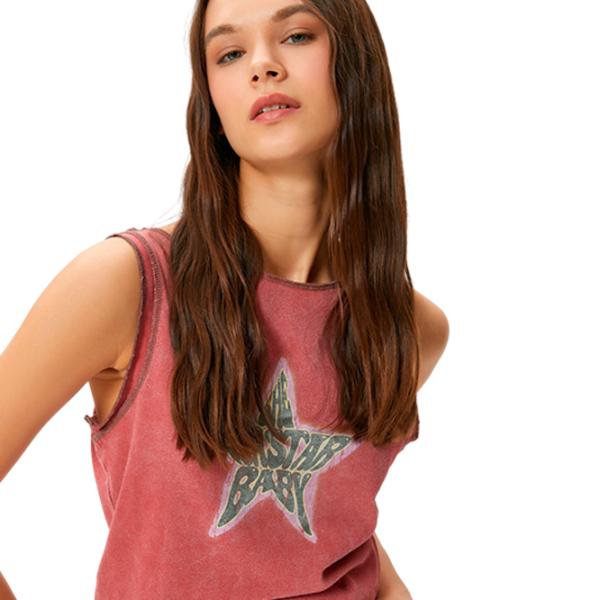 Майка для женщин Koton 4SAL30030IK M/ Красный photo 3 Майка для женщин Koton 4SAL30030IK M/ Красный photo 3