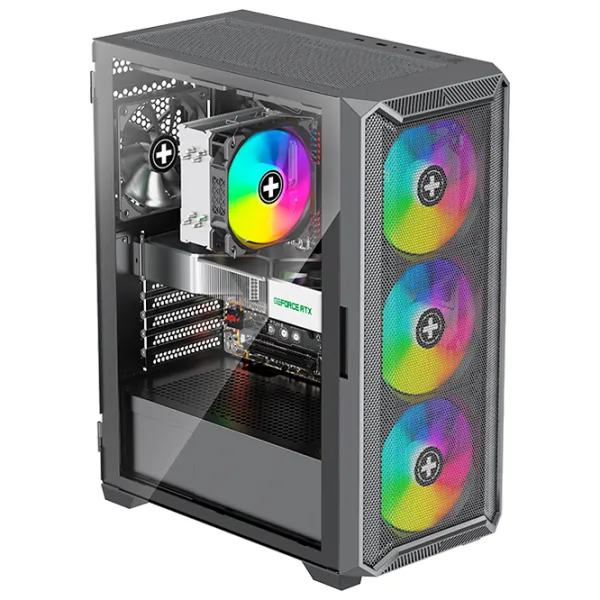 Carcasă Xilence X613.ARGB Blade II Mid Tower / Black photo 2