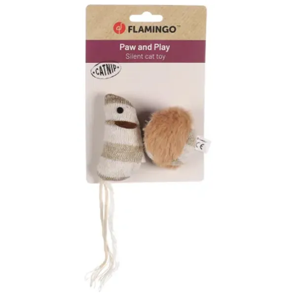 Șoarece pentru pisici Flamingo Faci Mouse + Ball  photo 1 Șoarece pentru pisici Flamingo Faci Mouse + Ball  photo 1