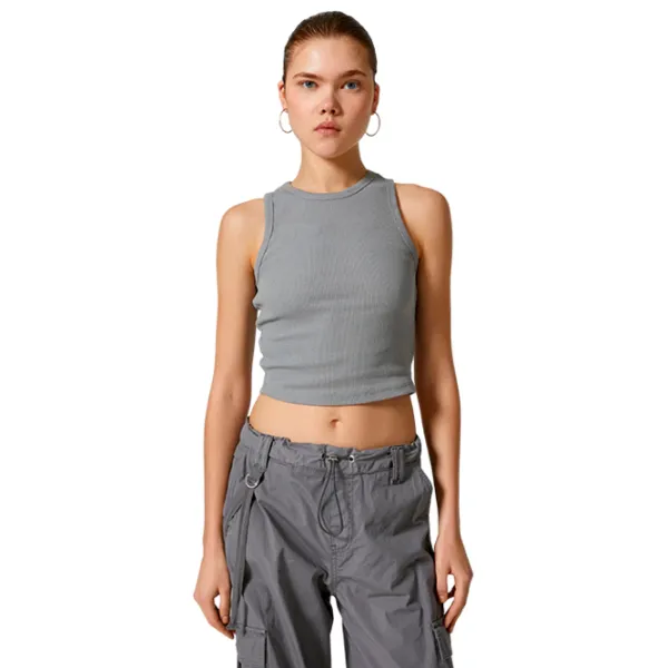 Maiou pentru femei Koton 4SAL30021IK XS/ Gray photo 1