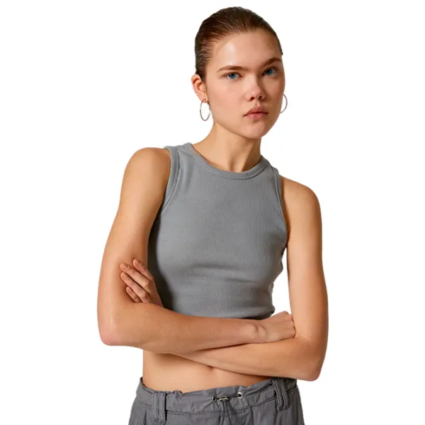 Maiou pentru femei Koton 4SAL30021IK L/ Gray photo 3