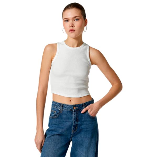 Майка для женщин Koton 4SAL30021IK M/ Белый photo 1 Майка для женщин Koton 4SAL30021IK M/ Белый photo 1