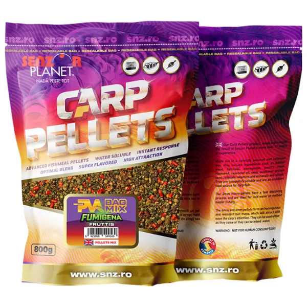 Pelete Senzor Planet Carp Pellets Fruits/ 0.8 kg/ 4 mm photo 1