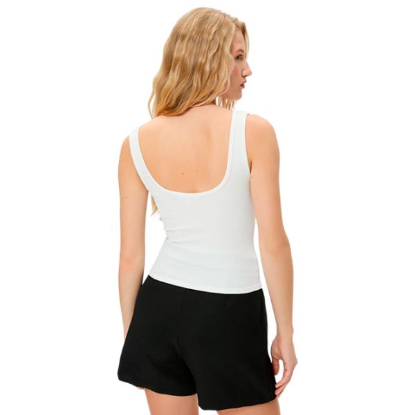 Майка для женщин Koton 4SAL30008IK S/ Белый photo 2 Майка для женщин Koton 4SAL30008IK S/ Белый photo 2