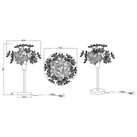 Нaстольная лампа Trio Flower Metal photo 5