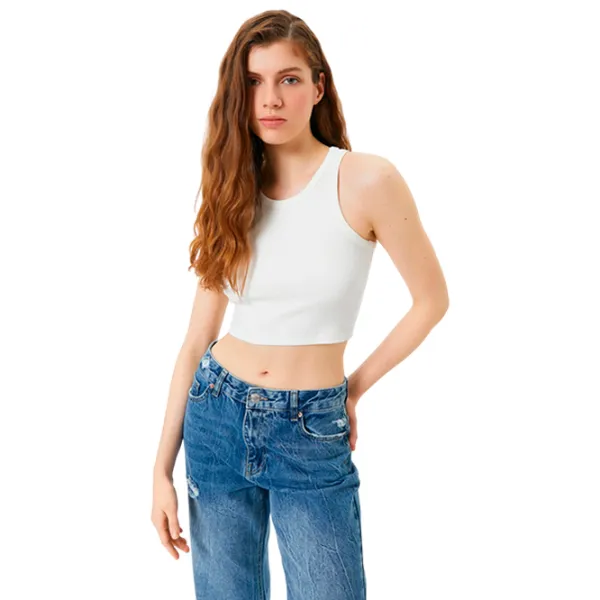 Майка для женщин Koton 4SAL30025IK XS/ Белый photo 3 Майка для женщин Koton 4SAL30025IK XS/ Белый photo 3