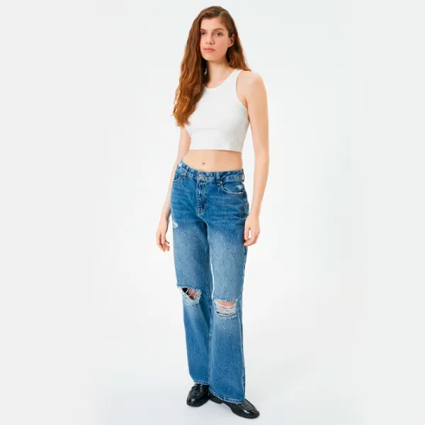 Майка для женщин Koton 4SAL30025IK XS/ Белый photo 5 Майка для женщин Koton 4SAL30025IK XS/ Белый photo 5