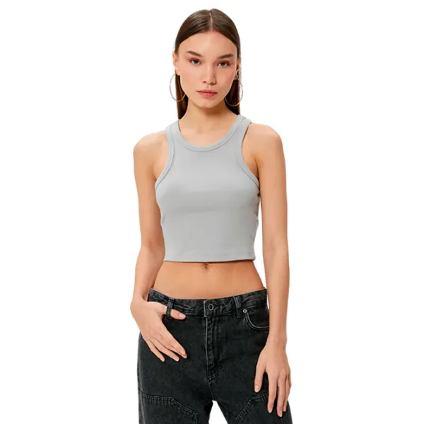 Maiou pentru femei Koton 4SAL30025IK XS/ Grey photo 1