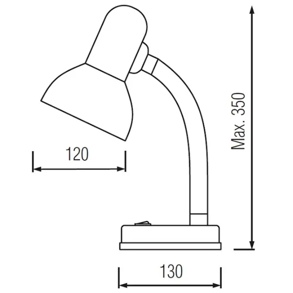 Настольная лампа Horoz HL050 Белый photo 4