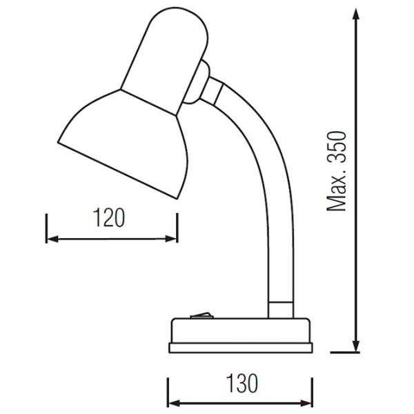 Настольная лампа Horoz HL050 Белый photo 4