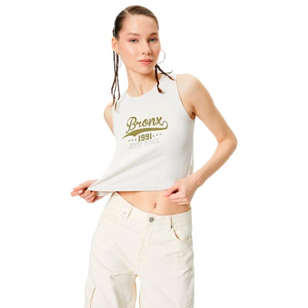 Maiou pentru femei Koton 4SAL30013IK XS/ Beige photo 3 Maiou pentru femei Koton 4SAL30013IK XS/ Beige photo 3