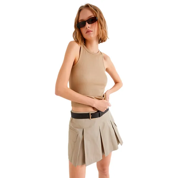 Maiou pentru femei Koton 4SAK10004EK XL/ Beige photo 3 Maiou pentru femei Koton 4SAK10004EK XL/ Beige photo 3