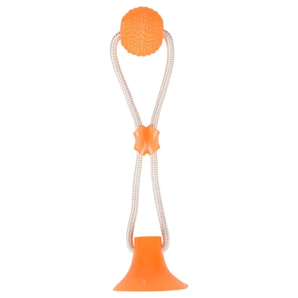 Frânghie cu minge pentru câine Flamingo Zuki Ball  photo 2 Frânghie cu minge pentru câine Flamingo Zuki Ball  photo 2