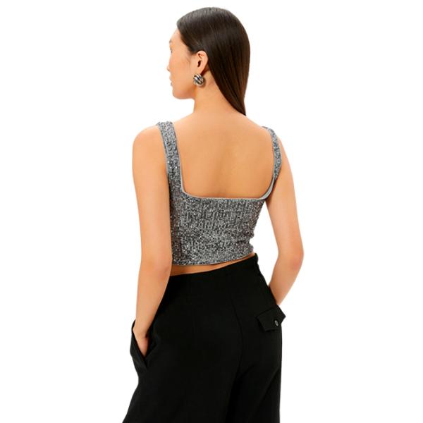 Майка для женщин Koton 4SAK30001FK M/ Grey photo 2 Майка для женщин Koton 4SAK30001FK M/ Grey photo 2