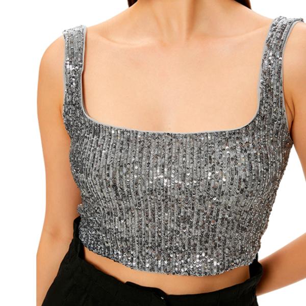 Майка для женщин Koton 4SAK30001FK M/ Grey photo 4 Майка для женщин Koton 4SAK30001FK M/ Grey photo 4