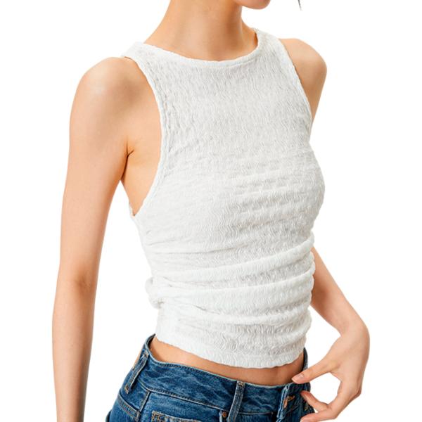 Майка для женщин Koton 4SAL30002IK XS/ Белый photo 4 Майка для женщин Koton 4SAL30002IK XS/ Белый photo 4