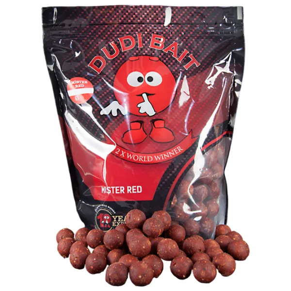 Бойлы Dudi Bait Mister Red Super Hot Кальмар/ 1 кг/ 20 мм photo 1