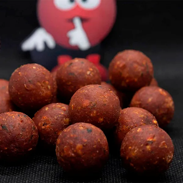Бойлы Dudi Bait Mister Red Super Hot Кальмар/ 1 кг/ 20 мм photo 2