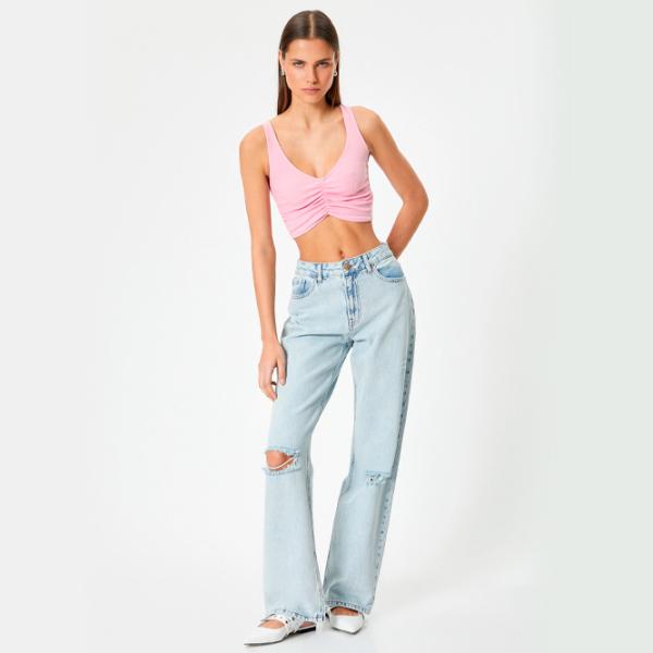 Майка для женщин Koton 4SAL30073IK XS/ Розовый photo 5 Майка для женщин Koton 4SAL30073IK XS/ Розовый photo 5