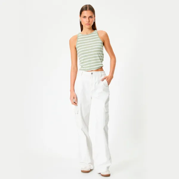 Майка для женщин Koton 4SAL30064IK M/ Хаки photo 5 Майка для женщин Koton 4SAL30064IK M/ Хаки photo 5