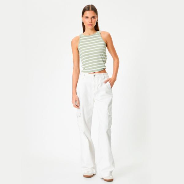 Майка для женщин Koton 4SAL30064IK M/ Хаки photo 5 Майка для женщин Koton 4SAL30064IK M/ Хаки photo 5