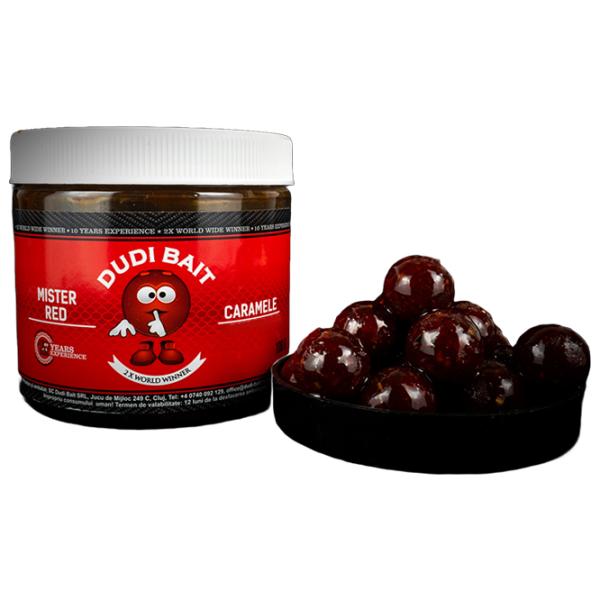 Boilies Dudi Bait Mister Red Super Hot Squid/ 0.1 kg/ 16 mm photo 1